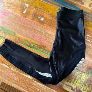 Black and white mesh koral leggings